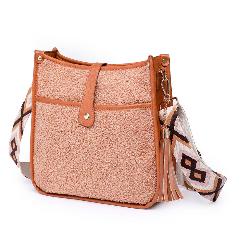 Wholesale PU Plush Shoulder Bags